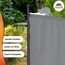 ANGERER Stellwand 178 x 178 cm, Sicht- & Sonnenschutz, Raumtrenner, Innen & Outdoor Büro Balkon/Terrasse, Schlafzimmer, Garten, Made in Germany, waschbare Bezüge, Polyacryl Bordeaux