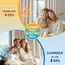 Deconovo Verdunklungsvorhänge mit ösen Gardinen Wohnzimmer Vorhänge Blickdicht Curtains Vorhang Verdunkelung, H214 x B140 cm (1er Pack), Leinen, 1er Set
