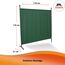ANGERER Stellwand 178 x 178 cm, Sicht- & Sonnenschutz, Raumtrenner, Innen & Outdoor Büro Balkon/Terrasse, Schlafzimmer, Garten, Made in Germany, waschbare Bezüge, Polyacryl grün