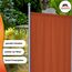 ANGERER Stellwand 178 x 82 cm, Sicht- & Sonnenschutz, Raumtrenner, Innen & Outdoor Büro Balkon/Terrasse, Schlafzimmer, Garten, Made in Germany, waschbare Bezüge, Polyacryl Terracotta