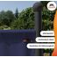 ANGERER Stellwand 178 x 82 cm, Sicht- & Sonnenschutz, Raumtrenner, Innen & Outdoor Büro Balkon/Terrasse, Schlafzimmer, Garten, Made in Germany, waschbare Bezüge, Polyacryl blau