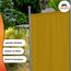 ANGERER Stellwand 178 x 82 cm, Sicht- & Sonnenschutz, Raumtrenner, Innen & Outdoor Büro Balkon/Terrasse, Schlafzimmer, Garten, Made in Germany, waschbare Bezüge, Polyacryl gelb