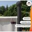 ANGERER Stellwand 178 x 178 cm, Sicht- & Sonnenschutz, Raumtrenner, Innen & Outdoor Büro Balkon/Terrasse, Schlafzimmer, Garten, Made in Germany, waschbare Bezüge, Polyacryl Elfenbein