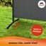 ANGERER Stellwand 178 x 82 cm, Sicht- & Sonnenschutz, Raumtrenner, Innen & Outdoor Büro Balkon/Terrasse, Schlafzimmer, Garten, Made in Germany, waschbare Bezüge, Polyacryl dunkelgrau