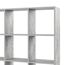 Vicco Raumteiler Karree, Grau, 138.5 x 142.5 cm, zur flexiblen Raumaufteilung und übersichtlichen Aufbewahrung