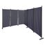 QUICK STAR Paravent 6 Teilig 340x165cm Stoff Raumteiler Trennwand Balkon Sichtschutz Stellwand Faltbar Grau