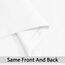 Yakamok Reinweißer Vorhang für Wohnzimmer, Schiebetür, vertikaler Vorhang für Raumverdunkelung, extra breite Fenstervorhänge, Ösen, Raumteiler für Schlafzimmer/Terrasse, 1 Stück, 254 x 213 cm