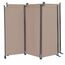 QUICK STAR Paravent 6 Teilig 340x165cm Beige - Garten & Balkon Sichtschutz Stellwand Innen & Außen - Raumteiler Trennwand Faltbar Blickdicht & Wetterfest