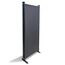 QUICK STAR Paravent 4 Teilig 165 x 220 cm Stoff Raumteiler Trennwand Balkon Sichtschutz Stellwand Faltbar Grau