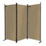 QUICK STAR Paravent 3 Teilig 170 x 165 cm Beige - Garten & Balkon Sichtschutz Stellwand Innen & Außen - Raumteiler Trennwand Faltbar Blickdicht & Wetterfest