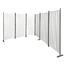 QUICK STAR Paravent 6 Teilig 340x165cm Weiß - Garten & Balkon Sichtschutz Stellwand Innen & Außen - Raumteiler Trennwand Faltbar Blickdicht & Wetterfest