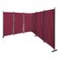 QUICK STAR Paravent 6 Teilig 340x165cm Rubinrot - Garten & Balkon Sichtschutz Stellwand Innen & Außen - Raumteiler Trennwand Faltbar Blickdicht & Wetterfest