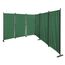 QUICK STAR Paravent 6 Teilig 340x165cm Grün - Garten & Balkon Sichtschutz Stellwand Innen & Außen - Raumteiler Trennwand Faltbar Blickdicht & Wetterfest