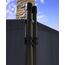QUICK STAR Paravent 4 Teilig 165 x 220 cm Stoff Raumteiler Trennwand Balkon Sichtschutz Stellwand Faltbar Grau