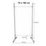 QUICK STAR Paravent Outdoor Wetterfest 180 x 78 cm Weiß | Raumteiler Stellwand Innen | Garten & Balkon Sichtschutz Blickdicht