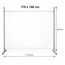 QUICK STAR Paravent Outdoor Wetterfest 180 x 178 cm Blau | Raumteiler Stellwand Innen | Garten & Balkon Sichtschutz Blickdicht