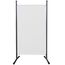 QUICK STAR Paravent Outdoor Wetterfest 180 x 78 cm Weiß | Raumteiler Stellwand Innen | Garten & Balkon Sichtschutz Blickdicht