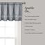 Lush Decor Night Sky Pailletten-Fenstervolant – schicke, Schimmernde zweifarbige Pailletten, glamouröses Funkeln und modernes Farbblock-Design, 7,6 cm Stangentasche – 213,4 cm B x 45,7 cm L, Grau und