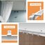 Deckenvorhangschiene, flexibel, biegbar, Deckenvorhangschiene, gebogene Vorhangschiene, 3.6 m, Deckenschiene für Vorhänge, Vorhangschiene, Deckenwandhalterung für Wohnmobil Vorhang Erkerfenster