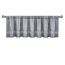 Lush Decor Night Sky Pailletten-Fenstervolant – schicke, Schimmernde zweifarbige Pailletten, glamouröses Funkeln und modernes Farbblock-Design, 7,6 cm Stangentasche – 213,4 cm B x 45,7 cm L, Grau und