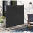 QUICK STAR Paravent Outdoor Wetterfest 180 x 178 cm Grau | Raumteiler Stellwand Innen | Garten & Balkon Sichtschutz Blickdicht