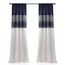 Lush Decor Fenstervorhang, Sternenhimmel, 241,3 cm lang x 106,7 cm breit, Marineblau/Weiß