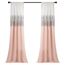 Lush Decor Night Sky Fenstervorhang, 213,4 x 106,7 cm, Weiß/Rouge