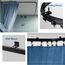 TOKPLNU Deckenvorhangschiene, flexible biegbare Vorhangschiene, 3 m, schwarz, gebogene Vorhangschiene, Deckenwandhalterung, Vorhangschienensystem für Wohnmobil, Erkerfenster, Raumteiler