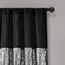 Lush Decor Fenstervorhang, Nachthimmel, 274,3 cm lang x 106,7 cm breit, Schwarz/Weiß