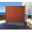 QUICK STAR Paravent Outdoor Wetterfest 180 x 178 cm Rotorange | Raumteiler Stellwand Innen | Garten & Balkon Sichtschutz Blickdicht