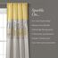 Lush Decor Fenstervorhang, Sternenhimmel, 241,3 cm lang x 106,7 cm breit, Gelb & Grau