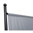 QUICK STAR Paravent Outdoor Wetterfest 180 x 78 cm Weiß | Raumteiler Stellwand Innen | Garten & Balkon Sichtschutz Blickdicht