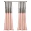 Lush Decor Fenstervorhang, Nachthimmel, 241,3 cm lang x 106,7 cm breit, Grau/Rot