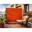 QUICK STAR Paravent Outdoor Wetterfest 180 x 178 cm Rotorange | Raumteiler Stellwand Innen | Garten & Balkon Sichtschutz Blickdicht