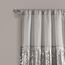 Lush Decor Fenstervorhang, Nachthimmel, 274,3 cm lang x 106,7 cm breit, Grau / Rot