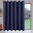 LORDTEX Marineblaue Raumteiler-Vorhänge – Gesamtsichtschutz, Raumteiler, Bildschirme schalldicht, breiter Verdunkelungsvorhang für Wohnzimmer, Schlafzimmer, 1 Panel, 2.5 m breit x 2.1 m hoch