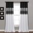 Lush Decor Night Sky Window Curtain Single Panel Fenstervorhang, Motiv: Nachthimmel, 1 Stück, Polyester, Schwarz und Weiß, 42" W x 84" L (Pack of 1)