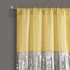 Lush Decor Fenstervorhang, Sternenhimmel, 274,3 cm lang x 106,7 cm breit, Gelb & Grau
