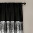 Lush Decor Night Sky Fenstervorhang, Einzelbett, 106,7 cm B x 241,3 cm L, Schwarz und Grau, Paillettenvorhänge, glitzerndes und farbblockiges Design, Moderne Glamour-Dekoration, Lange Vorhänge für