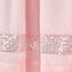 Lush Decor Night Sky Pailletten-Volant, Einzelbett, 213,4 x 45,7 cm (B x L), Blush & Silver – extra breiter Vorhang – Küchenvorhang, Volant für Fenster – Moderne glamouröse Dekoration – Badezimmer-