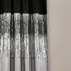 Lush Decor Night Sky Fenstervorhang, Einzelbett, 106,7 cm B x 241,3 cm L, Schwarz und Grau, Paillettenvorhänge, glitzerndes und farbblockiges Design, Moderne Glamour-Dekoration, Lange Vorhänge für