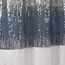 Lush Decor Fenstervorhang, Sternenhimmel, 1 Stück, Polyester, Marineblau/Weiß, 42" W x 84" L