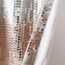 Lush Decor Night Sky Volant, Einzelbett, 132,1 x 45,7 cm (B x L), Grau & Blush – Paillettenvorhang – glitzernder und Farbiger Block – Küchenvorhang – Moderne glamouröse Dekoration – Badezimmer- oder