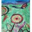 QUICK STAR Paravent Outdoor Wetterfest 180 x 178 cm Green Flowers | Raumteiler Stellwand Innen | Garten & Balkon Sichtschutz Blickdicht
