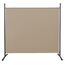 QUICK STAR Paravent Outdoor Wetterfest 180 x 178 cm Beige | Raumteiler Stellwand Innen | Garten & Balkon Sichtschutz Blickdicht