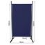 QUICK STAR Paravent Outdoor Wetterfest 180 x 78 cm Blau | Raumteiler Stellwand Innen | Garten & Balkon Sichtschutz Blickdicht