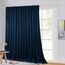 StangH Samtvorhänge, 304,8 cm lang, verdunkelnd, wärmeisoliert, hohe Vorhänge, Hintergründe, Raumteiler, Vorhänge für Landhaus/Villa/Salon, Marineblau, B 100 x L 120, 1 Vorhang