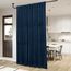 StangH Samtvorhänge, 304,8 cm lang, verdunkelnd, wärmeisoliert, hohe Vorhänge, Hintergründe, Raumteiler, Vorhänge für Landhaus/Villa/Salon, Marineblau, B 100 x L 120, 1 Vorhang