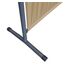 QUICK STAR Paravent Outdoor Wetterfest 180 x 178 cm Beige | Raumteiler Stellwand Innen | Garten & Balkon Sichtschutz Blickdicht
