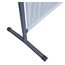 QUICK STAR Paravent Outdoor Wetterfest 180 x 178 cm Weiß | Raumteiler Stellwand Innen | Garten & Balkon Sichtschutz Blickdicht